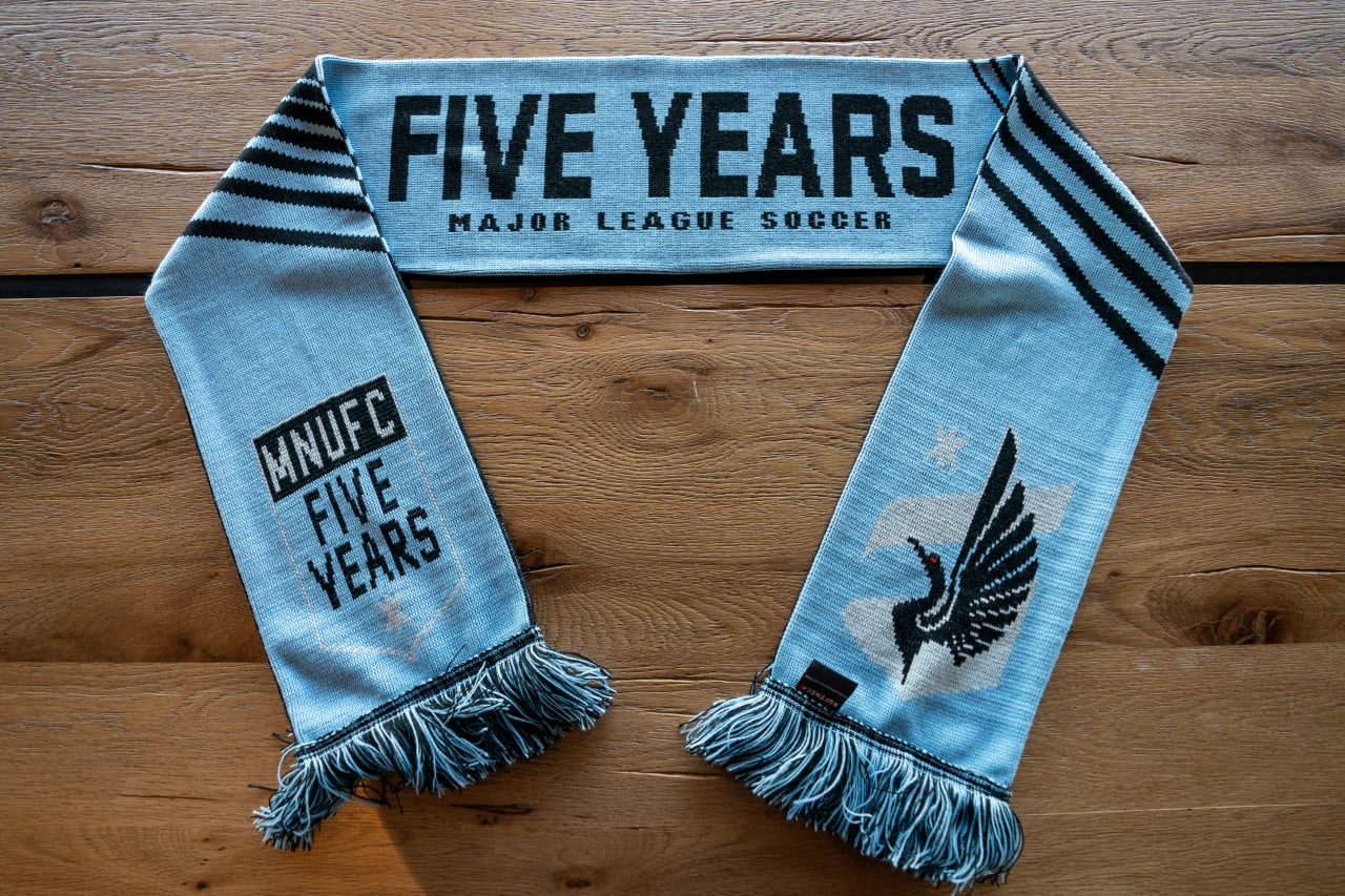 Celebrate our fifth year in the MLS with a commemorative scarf!