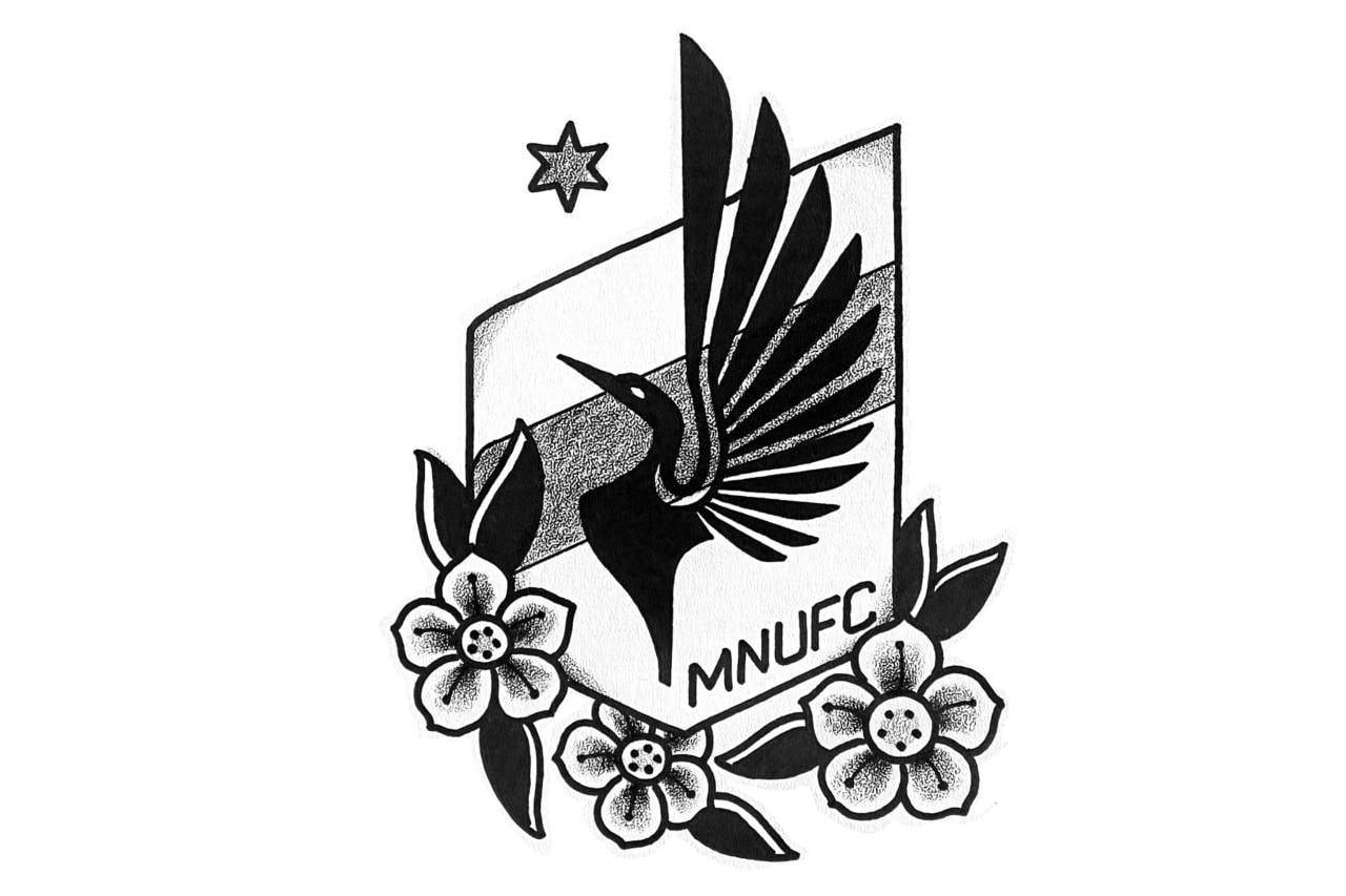MNUFC Crest and Flowers Design