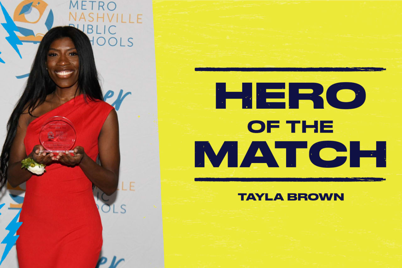 Tayla Brown is a pre-kindergarten teacher at Cambridge Early Learning Center in Antioch. Tayla was named the overall Teacher of the Year for Metro Nashville Public Schools.
