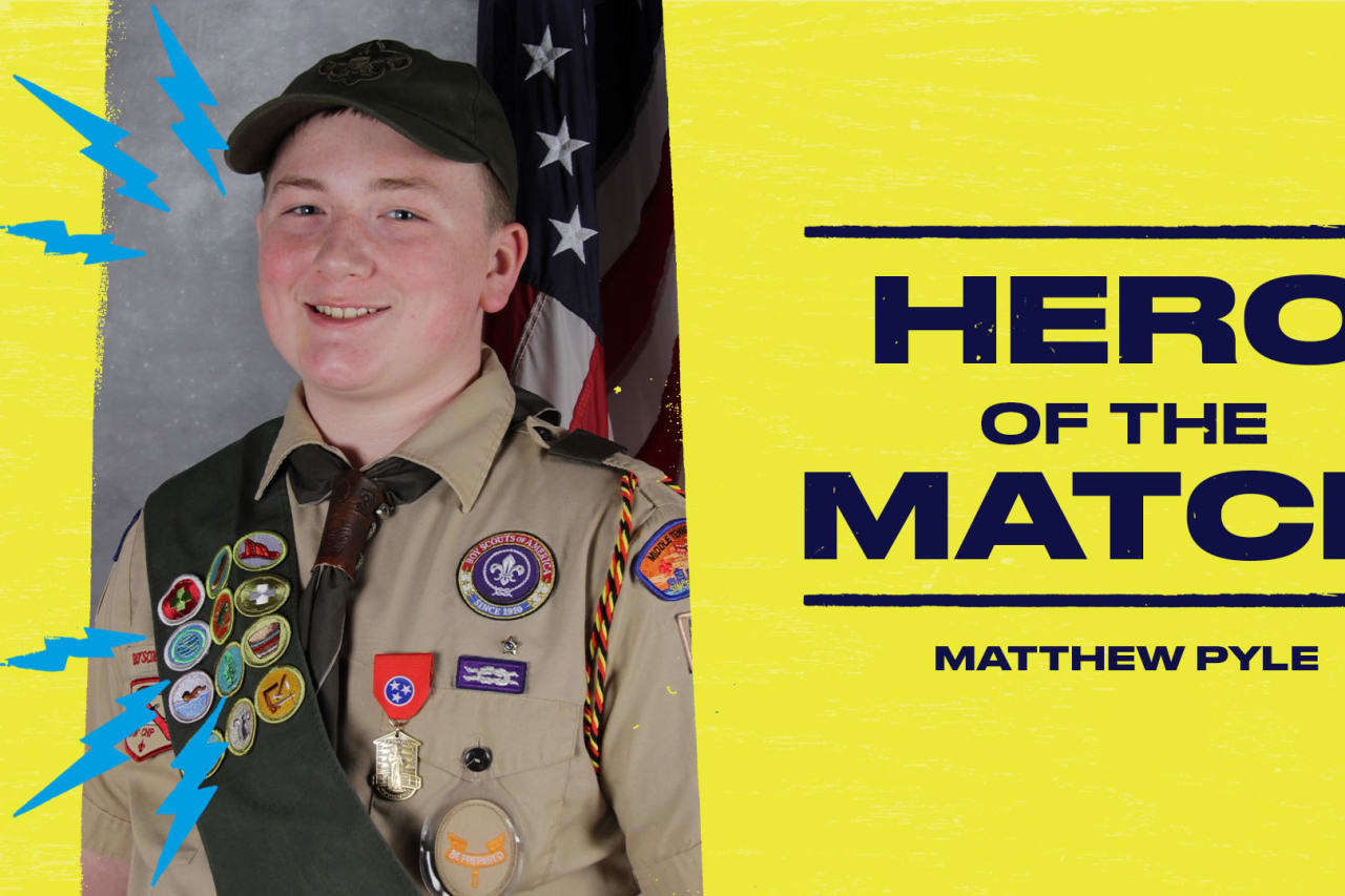 Matthew Pyle used skills learned in Scouting to help assist neighbors in need after a devastating tornado hit his neighborhood. His quick action and first aid skills helped to save lives.
