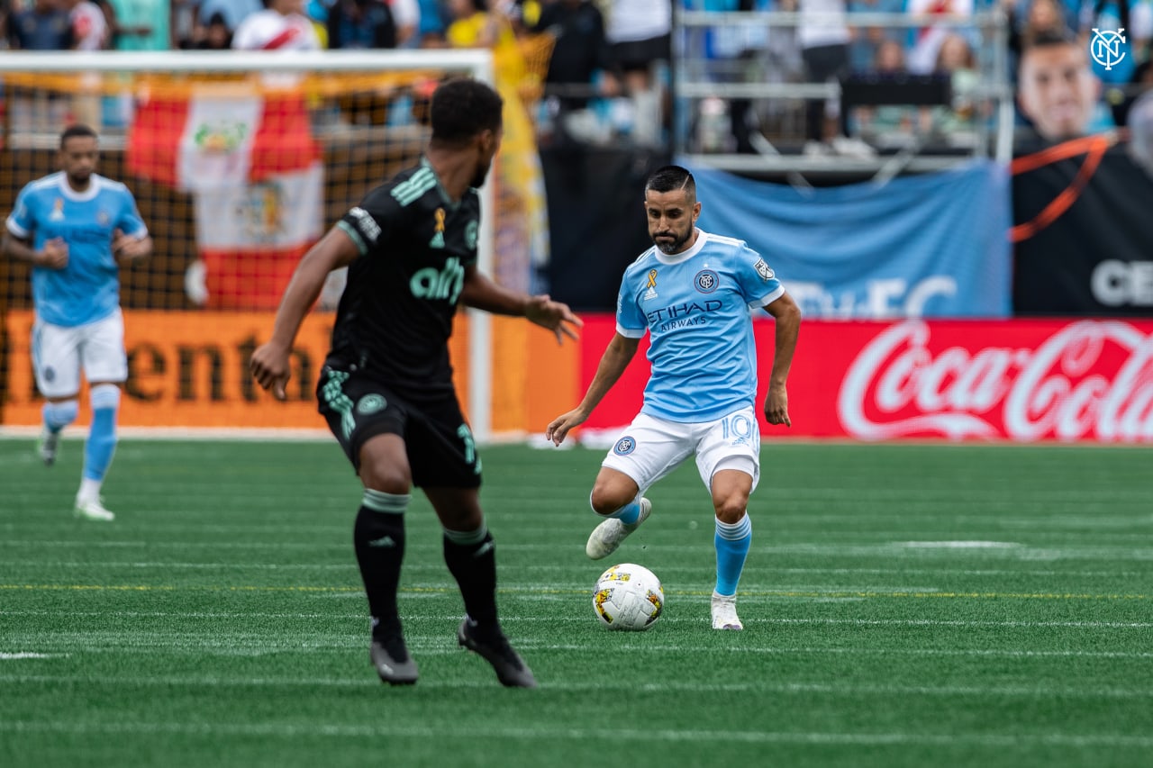 New York City Football Club fell to defeat against Charlotte FC on Saturday. (Photo by Katie Cahalin/NYCFC)