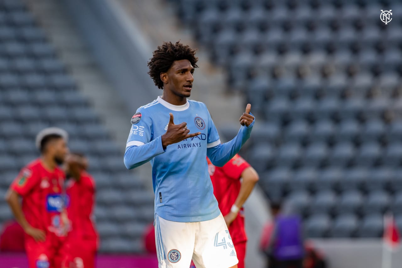 New York City Football Club secure a 4-0 win against Santos de Guápiles in leg two and advance to the quarterfinals of the Concacaf Champions League. (Photo by Katie Cahalin/NYCFC)