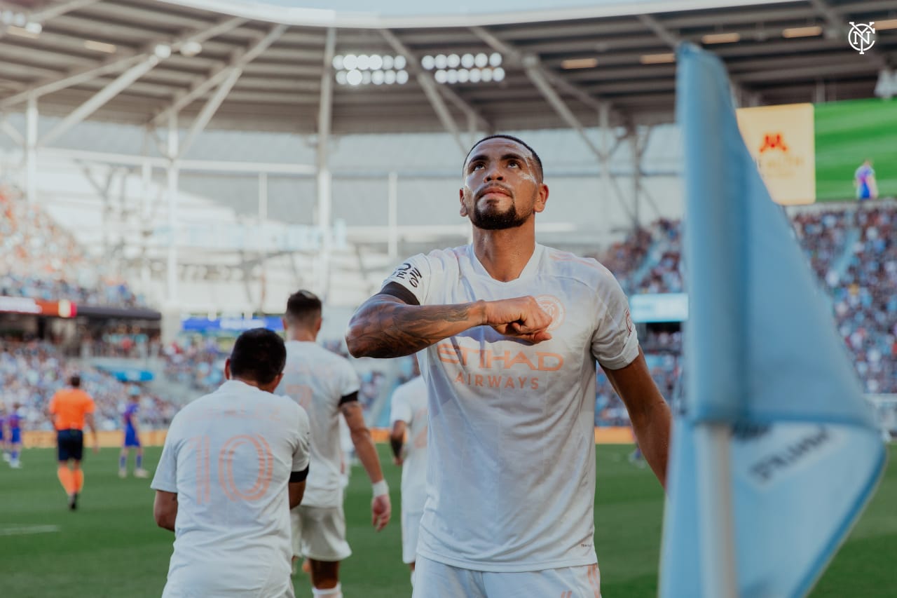 New York City Football Club sealed a big three points as they extended their unbeaten streak to 8 games and recorded a 6th consecutive clean sheet. (Photo by Katie Cahalin/NYCFC)