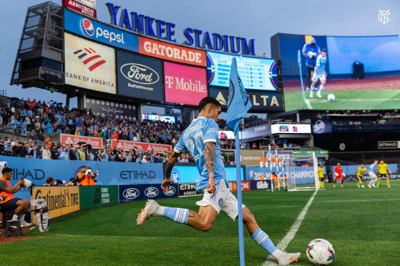 New York City Football Club picked up a huge three points in the Boogie Down Bronx against Columbus Crew. (Photo by Katie Cahalin/NYCFC)