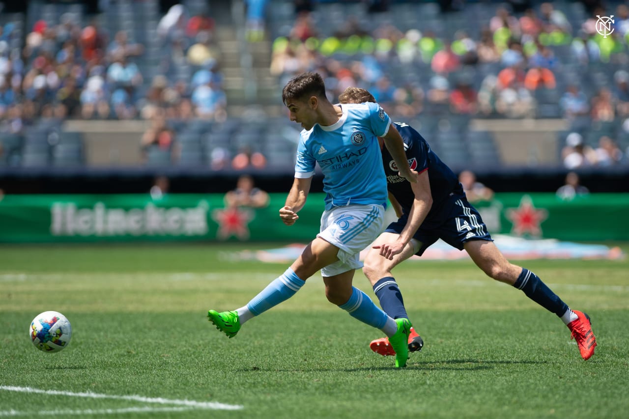 New York City Football Club returned to winning ways against New England in the Boogie Down Bronx. (Photo by Nathan Congleton/NYCFC)