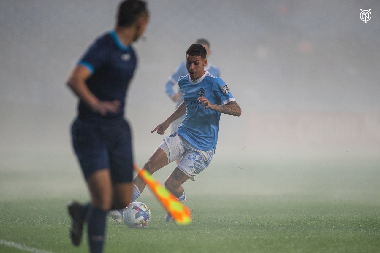 New York City Football Club picked up a huge three points in the Boogie Down Bronx against Columbus Crew. (Photo by Nathan Congleton/NYCFC)