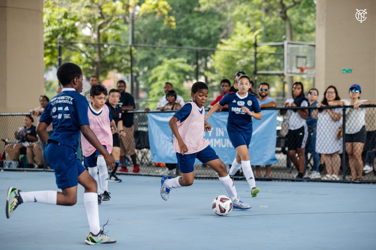 CITC is connecting New York City communities through the beautiful game. Community Cup is a free co-ed youth soccer tournament engaging boys and girls while training and developing local community coaches to represent their neighborhood. The tournament is played on community blue mini pitches to help create safer, healthier and more connected communities. The Annual Cup Tournament was played in Astoria, Queens this past Sunday.