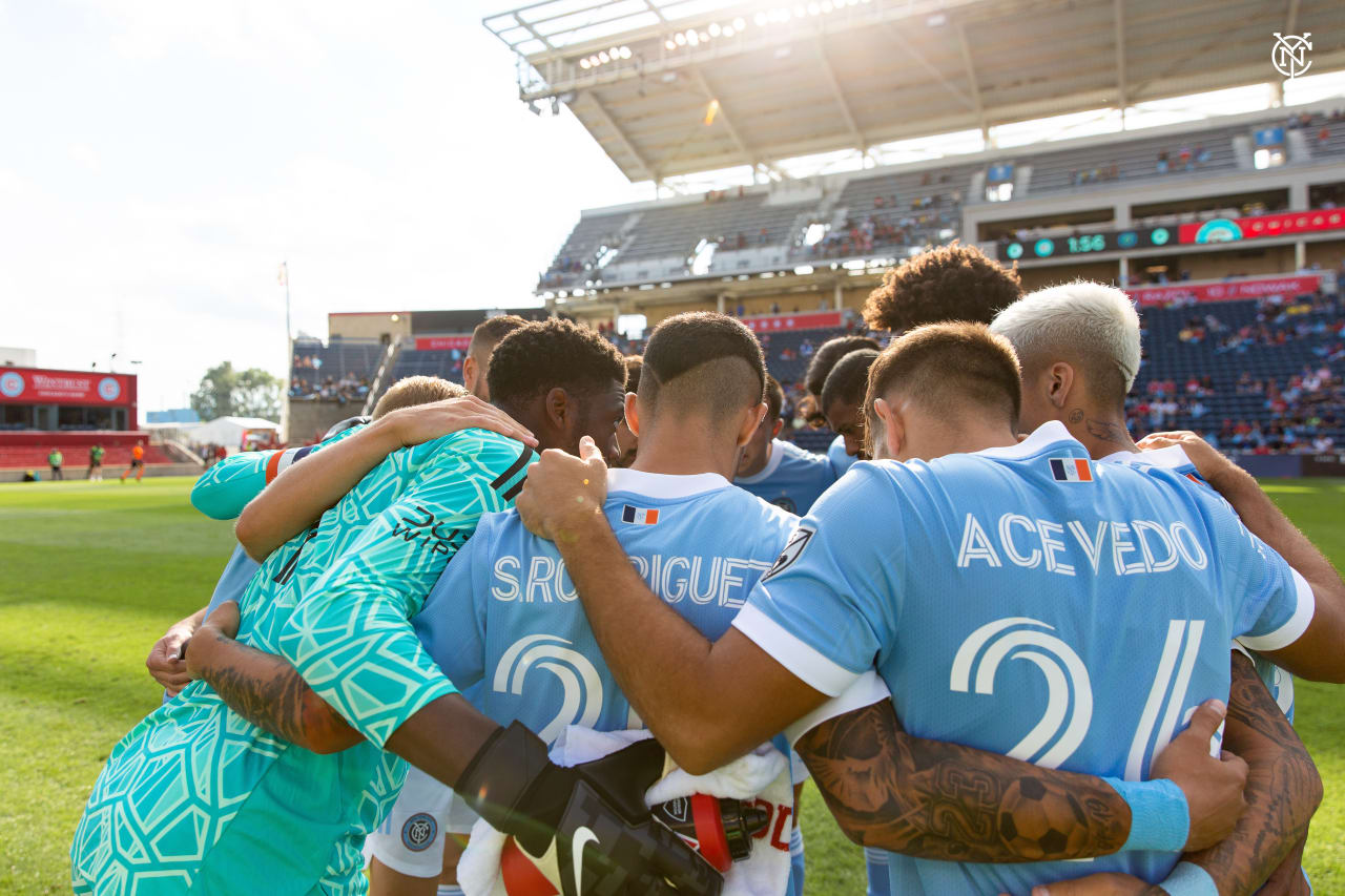 New York City Football Club recorded an impressive 2-0 road win on Sunday against Chicago Fire FC. (Photo by Katie Cahalin/NYCFC)