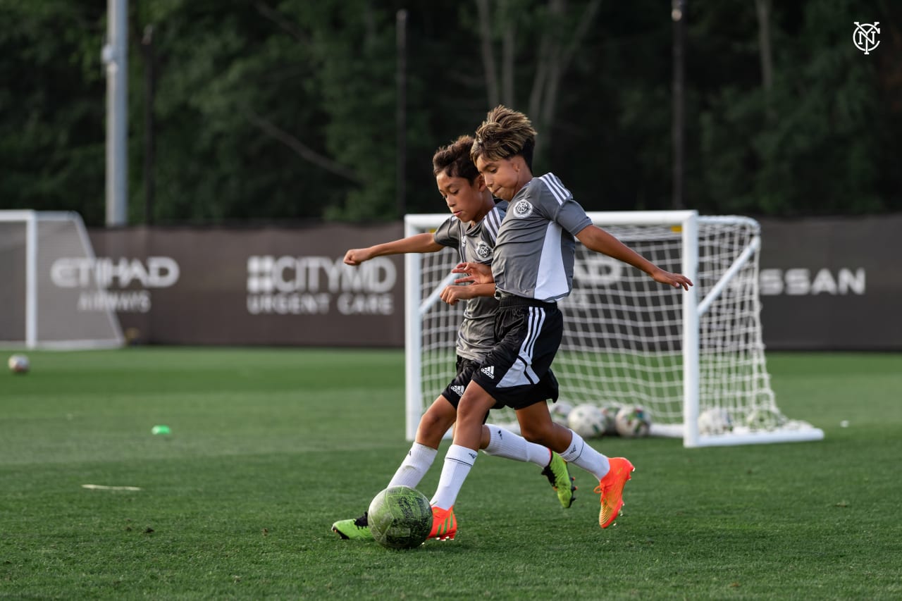 NYCFC’s U12s kicked off their season with orientation and training at the First Team training facility. (Photo by Katie Cahalin/NYCFC)