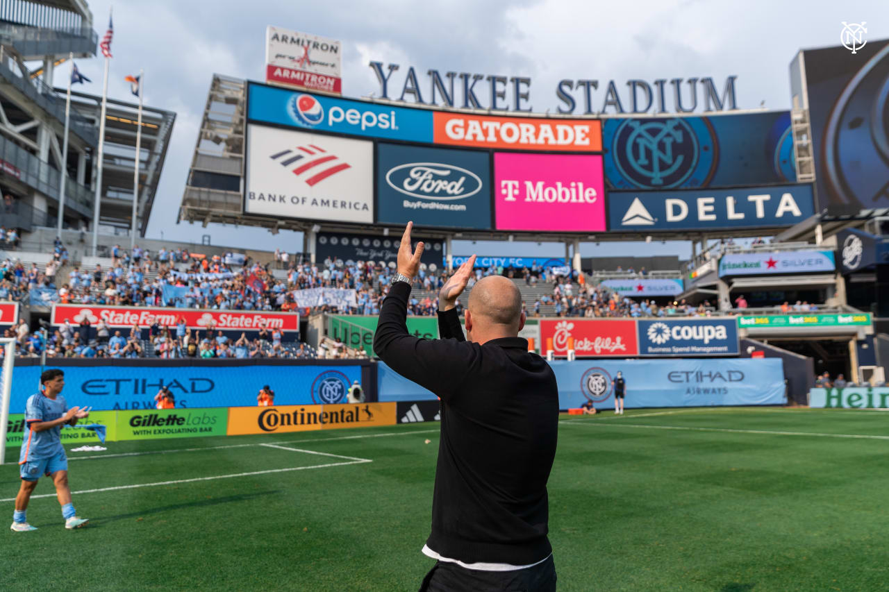 New York City Football Club secured a point against Columbus Crew on Saturday. The two sides played out a 1-1 draw at Yankee Stadium.