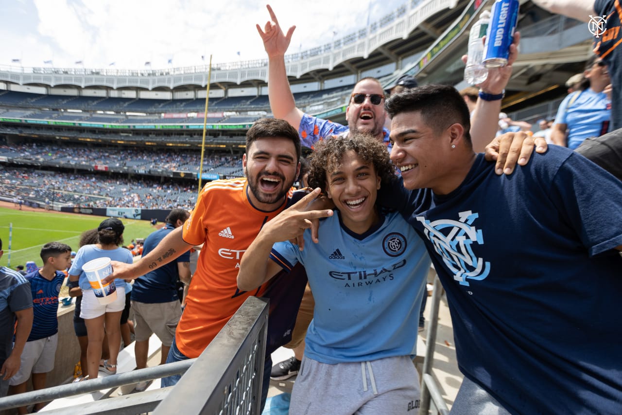 New York City Football Club returned to winning ways against New England in the Boogie Down Bronx. (Photo by Tommie Battle/NYCFC)