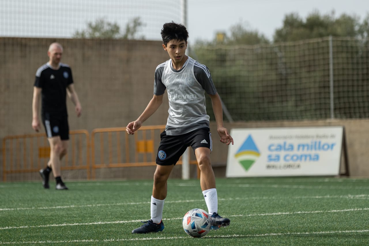 NYCFC’s U13 & U14 Boys Academy squads arrived in Spain earlier this week to compete in the 2022 East Mallorca Cup. (Photo by Tommie Battle/NYCFC)