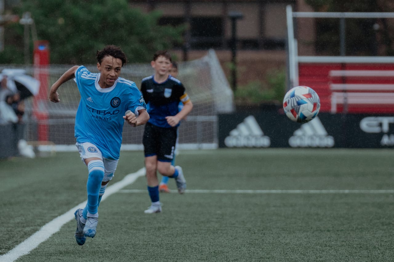 NYCFC’s U14s faced Beachside Soccer Club at Belson Stadium. (Photo by Brandon Hill/NYCFC)