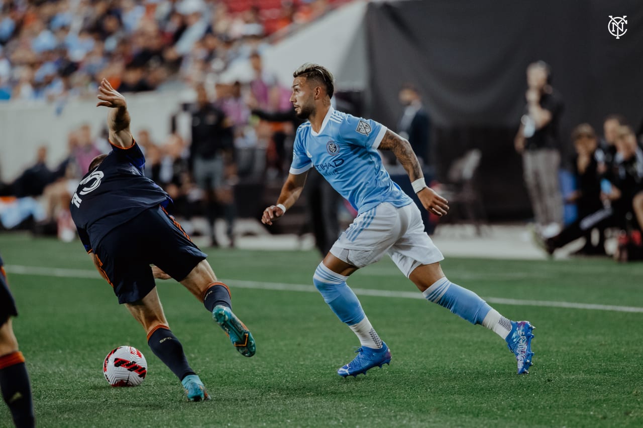 New York City Football Club took on Seattle Sounders in the second leg of their Concacaf Champions League tie. NYCFC battled valiantly, but Seattle advance to the final on aggregate. (Photo by Katie Cahalin)