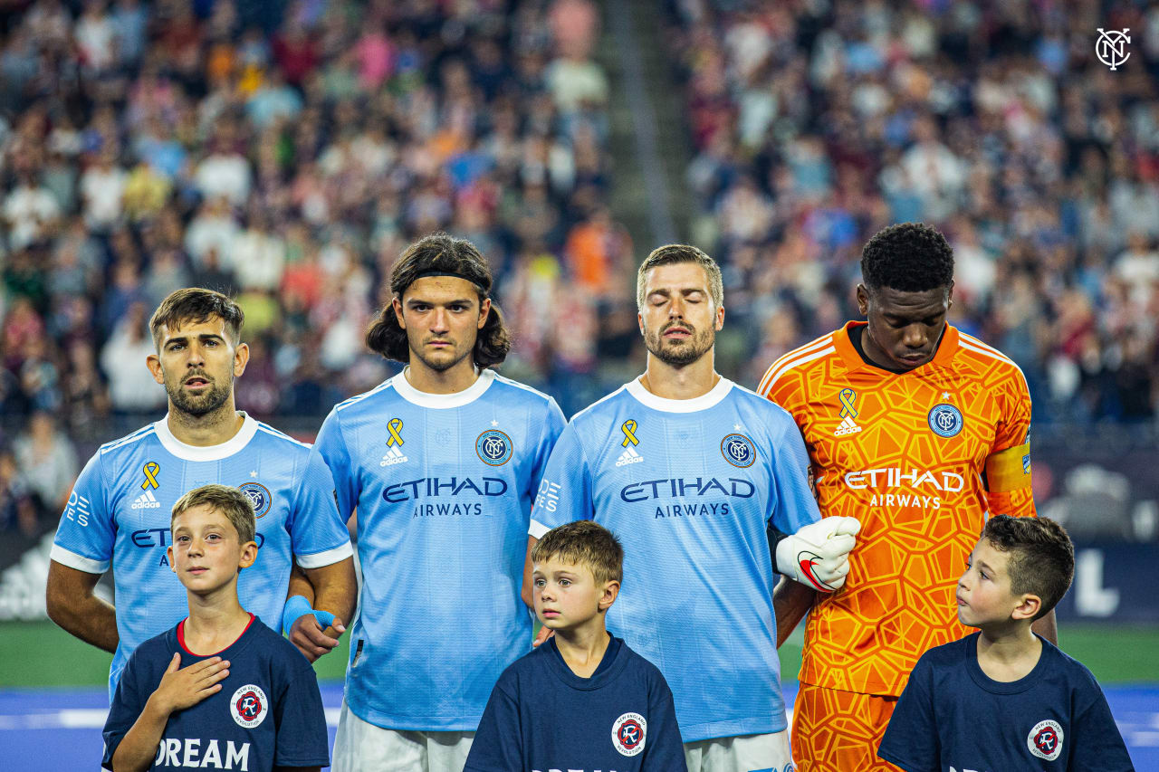 Despite edging possession and creating a hatful of chances, the  Boys in Blue were unable to come away with points in New England. (Photo by Luke Stergiou/NYCFC)