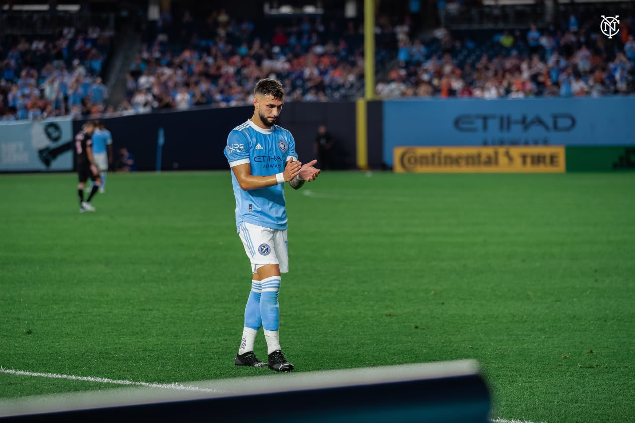 Maxi Moralez and Héber find the back of the net as the Boys in Blue extend their unbeaten run to six games. (Photo by Brandon Koodish/NYCFC)