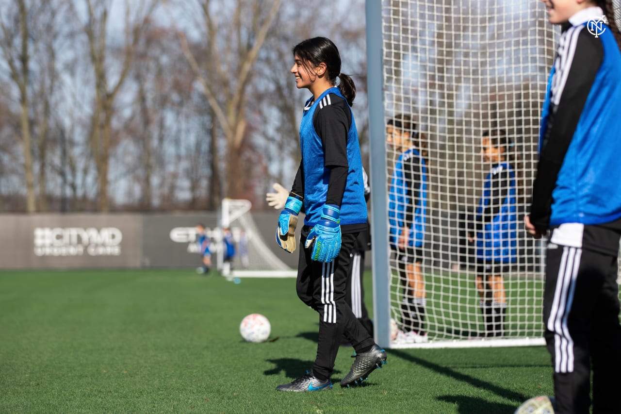 NYCFC’s Girls Development Team trains at the First Team facility in Orangeburg, NY.