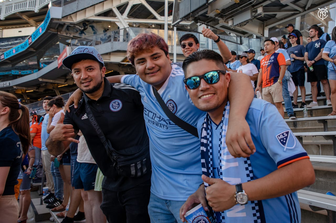 New York City Football Club and Atlanta United shared the points in The Bronx in a 2-2 draw that saw Taty Castellanos net his 50th MLS goal. (Photo by Kaitlin Marold/NYCFC)