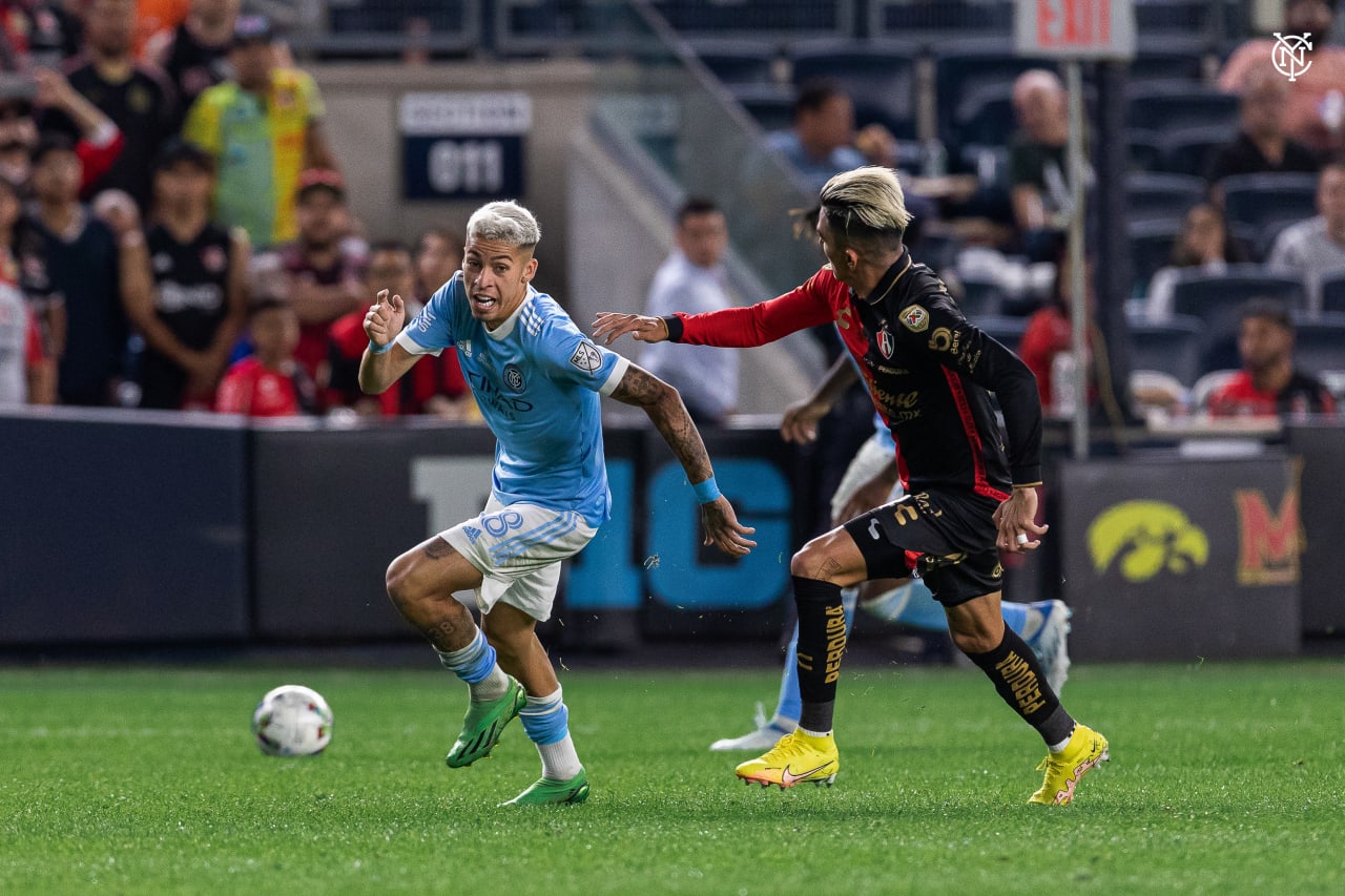 New York City Football Club won the 2022 Campeones Cup with a 2-0 win over Atlas F.C. at Yankee Stadium . (Photos by Tommie Battle, Katie Cahalin, Kaitlin Marold for NYCFC)