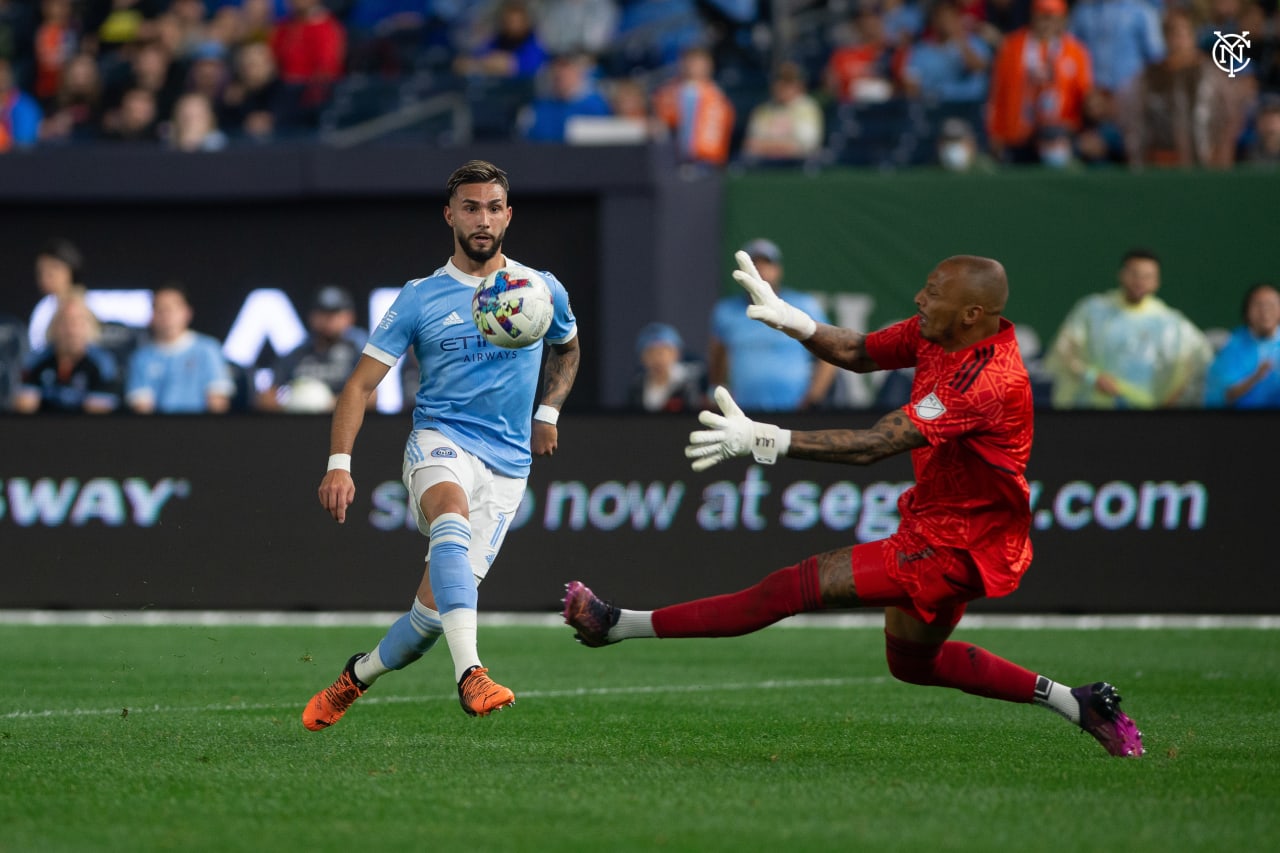 New York City Football Club picked up a huge three points in the Boogie Down Bronx against Columbus Crew. (Photo by Nathan Congleton/NYCFC)