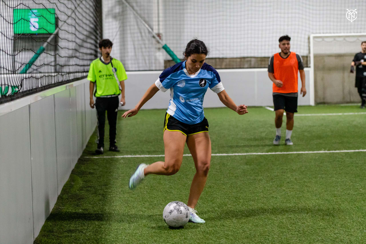 On Sunday, December 11, NYCFC and Midea held the City in the Community Play It Forward Holiday Cup at Sofive Brooklyn. The Holiday Cup is a fundraising 5v5 soccer tournament to support free soccer programming for homeless youth through CITC. (Photo by Kaitlin Marold/NYCFC)