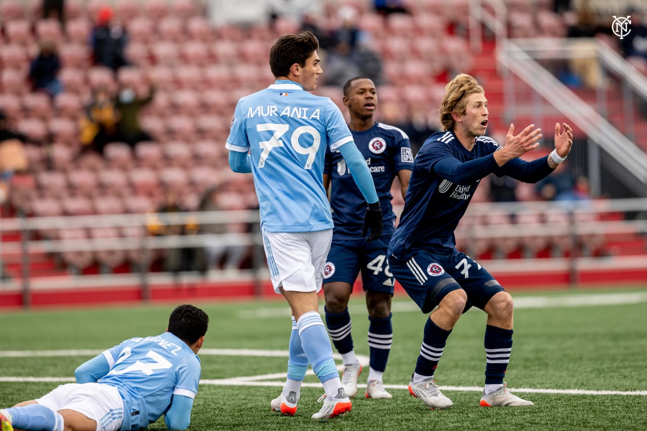 NYCFC II took on New England Revolution II in New York City's inaugural MLS NEXT Pro match at Belson Stadium.