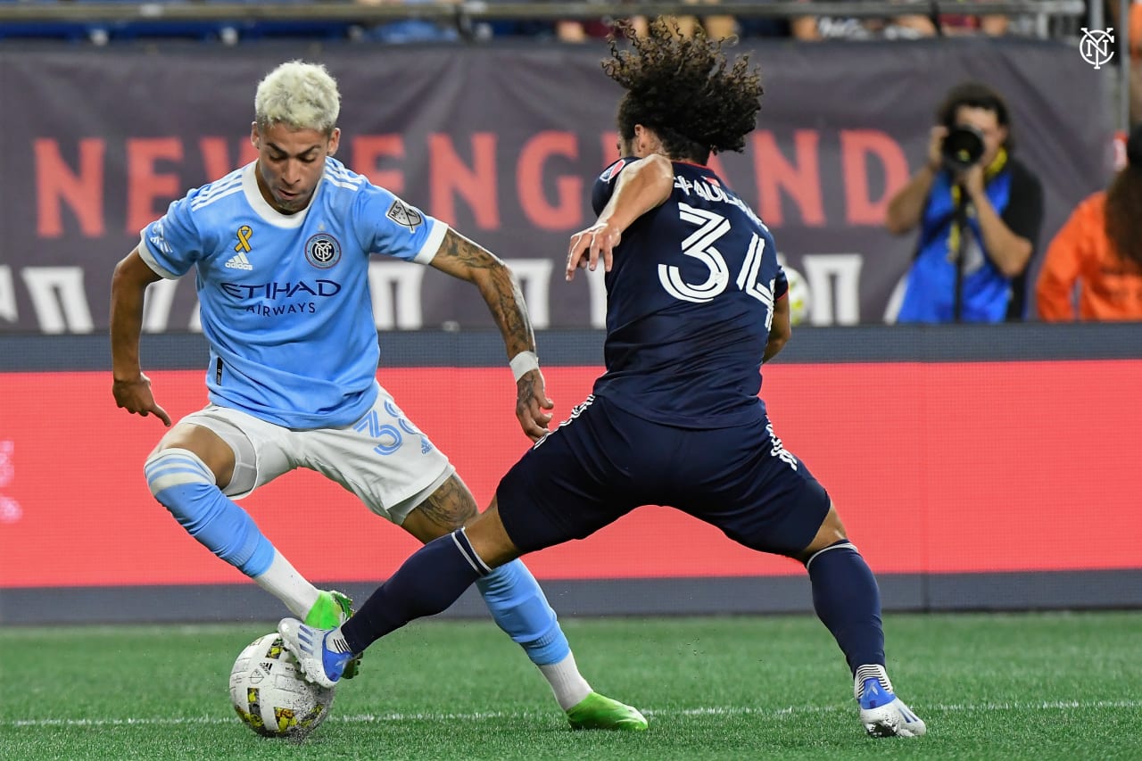 (Photo by Luke Stergiou/NYCFC) Despite edging possession and creating a hatful of chances, the  Boys in Blue were unable to come away with points in New England. (Photo by Erica Canha/USA Today)