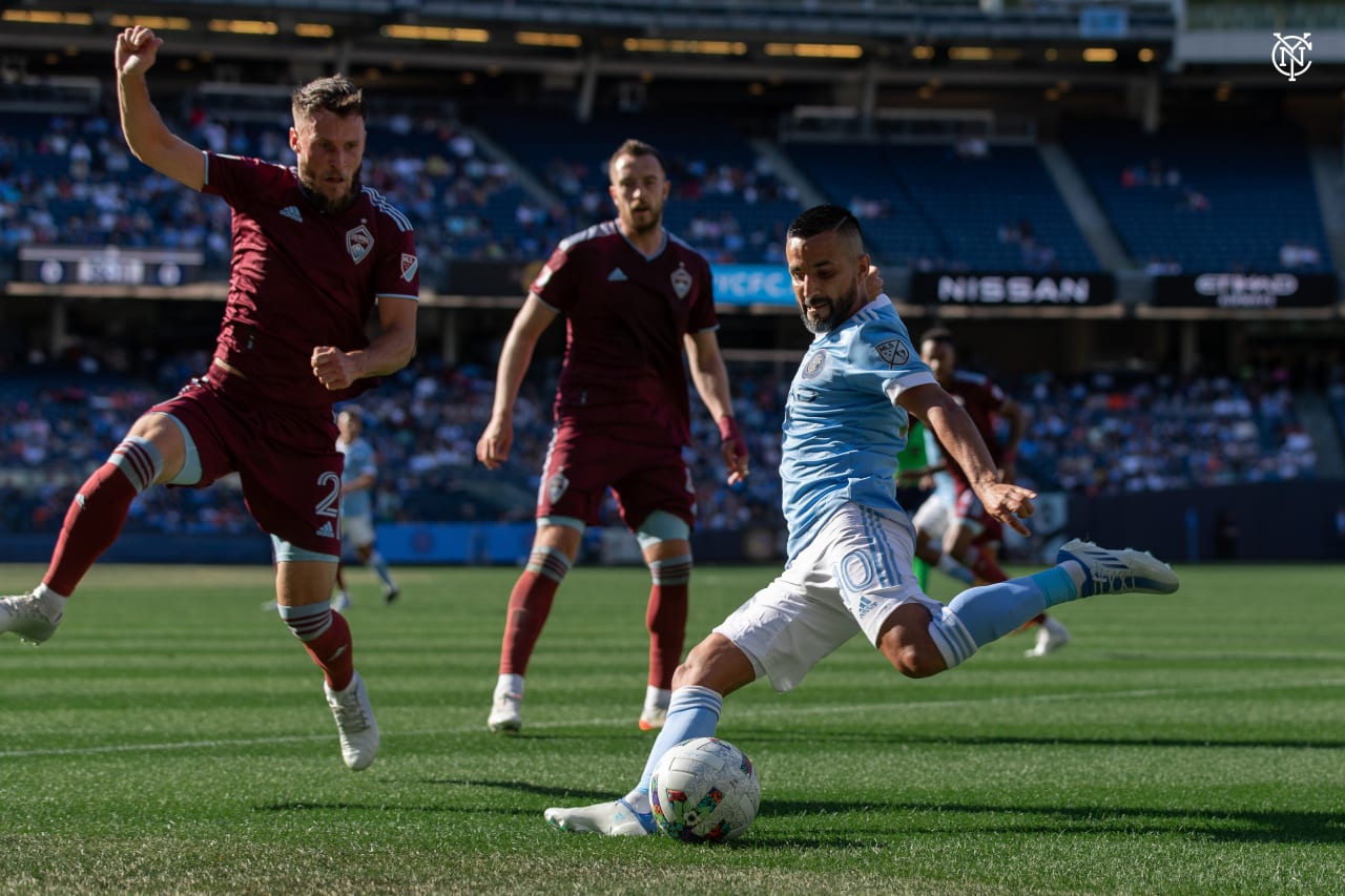 New York City Football Club were back in the Bronx on Sunday to welcome Colorado Rapids to Yankee Stadium. In the end both teams would take home a point with the game finishing 1-1.