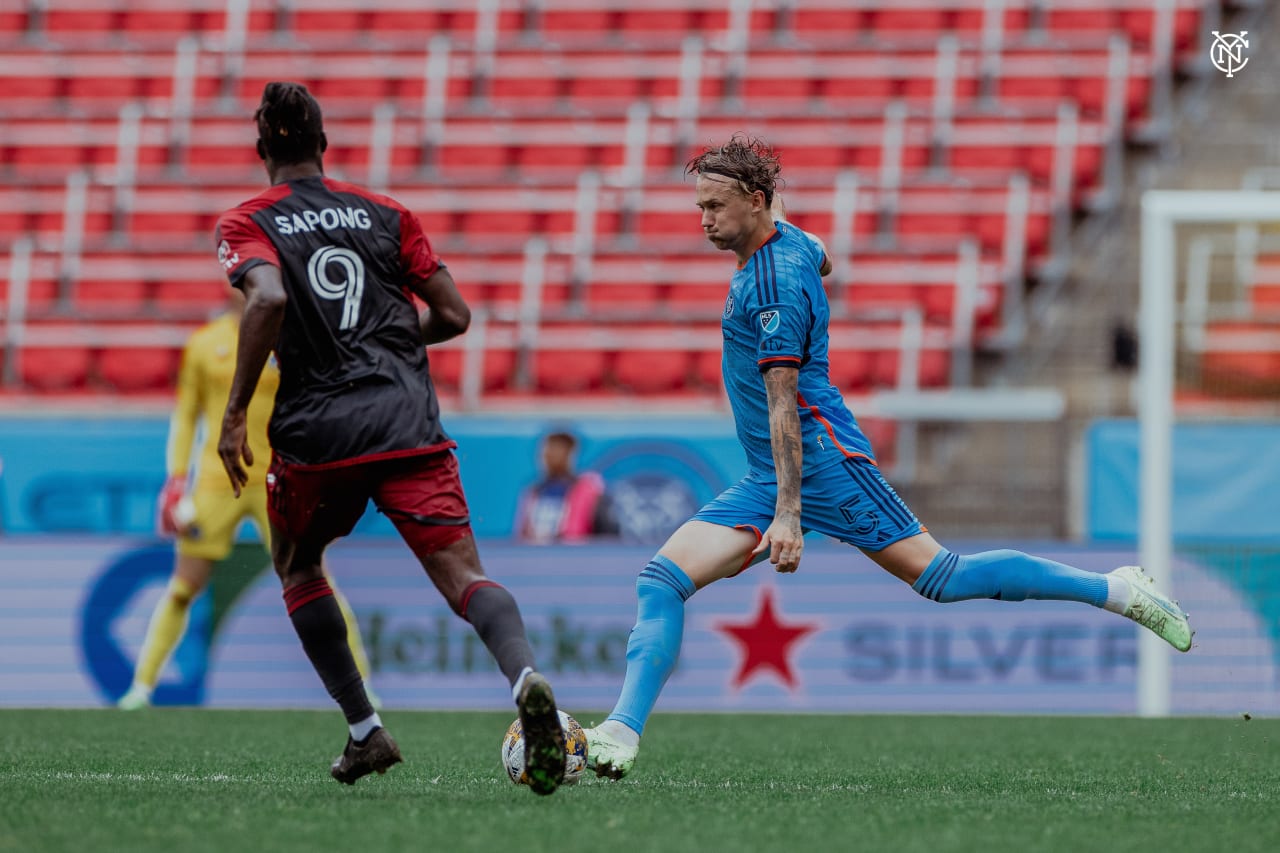 New York City Football Club win their second in a row beating Toronto FC 2-0 in Harrison