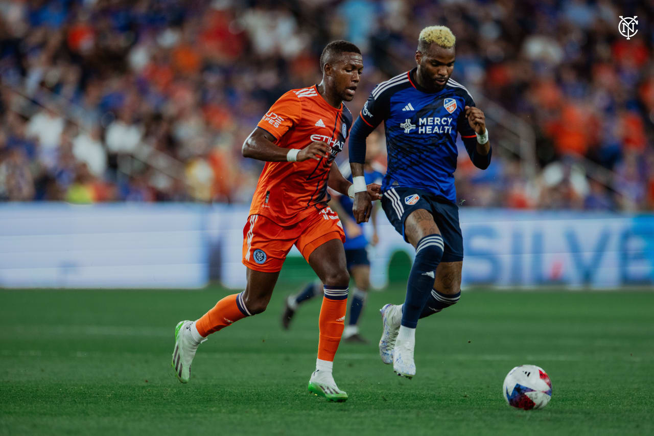 New York City Football Club were on the road Saturday night as they fell to FC Cincinnati. (Photo by Katie Cahalin/NYCFC)