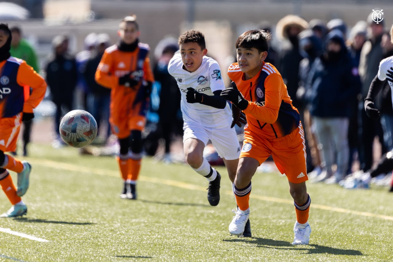 NYCFC's U13 squad faced Boston Bolts on Sunday, March 19