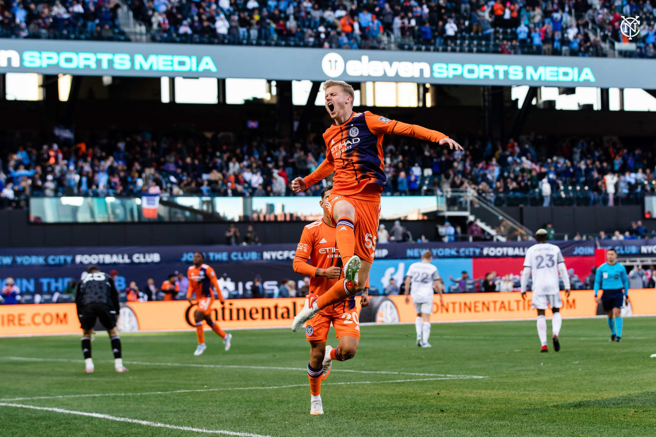New York City Football Club produced a stirring comeback to defeat Toronto FC 5-4 in a wild nine-goal thriller at Citi Field. (Photo by Katie Cahalin/NYCFC)