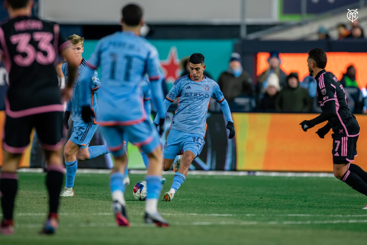 New York City Football Club claimed a first victory of the 2023 MLS season with a hard-fought 1-0 triumph against Inter Miami CF.