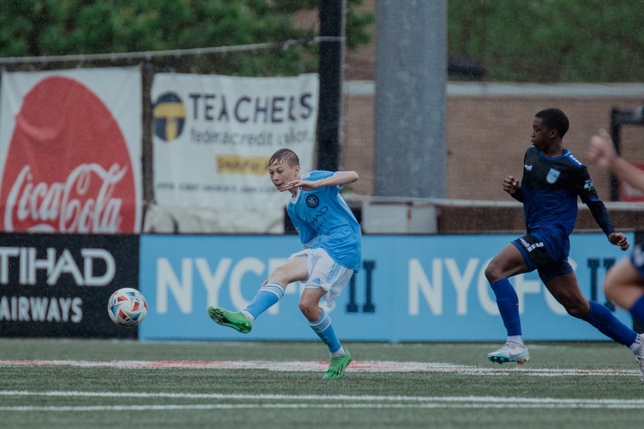 NYCFC’s U13s faced Beachside Soccer Club at Belson Stadium. (Photo by Brandon Hill/NYCFC)