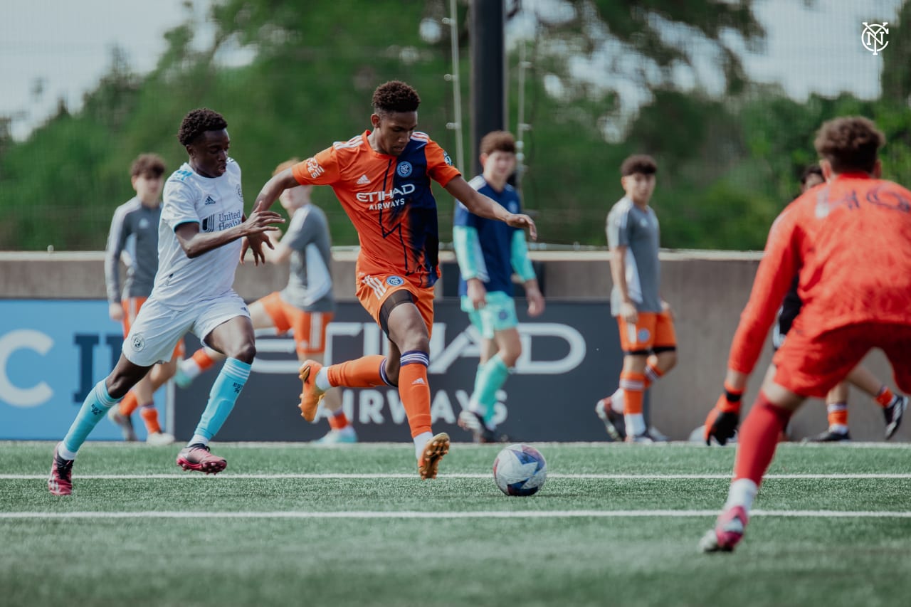 NYCFC’s U17s faced New England Revolution at Belson Stadium. (Photo by Brandon Hill/NYCFC)
