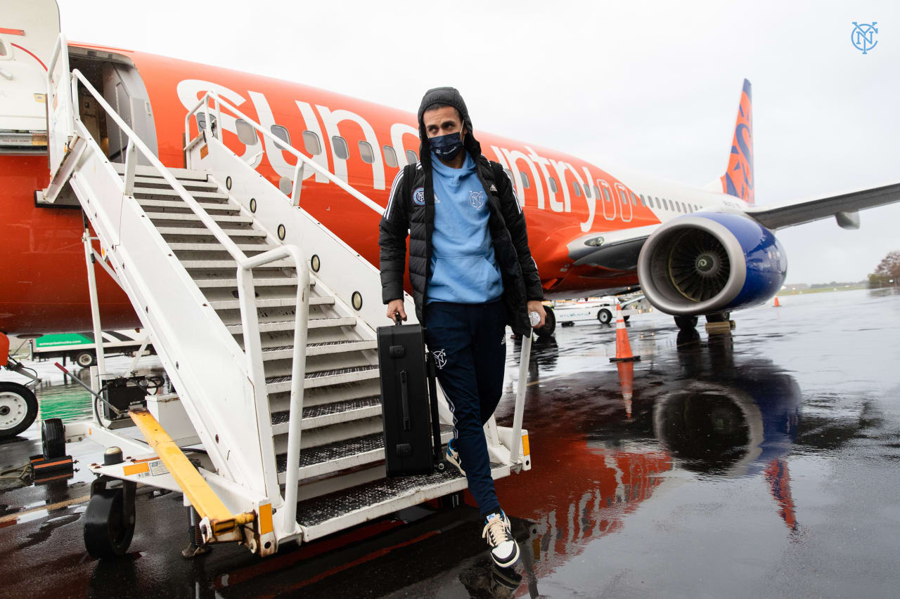 New York City FC traveled to Portland, OR Wednesday morning in preparation for Satuday’s MLS Cup Final. (Photo by Katie Cahalin)
