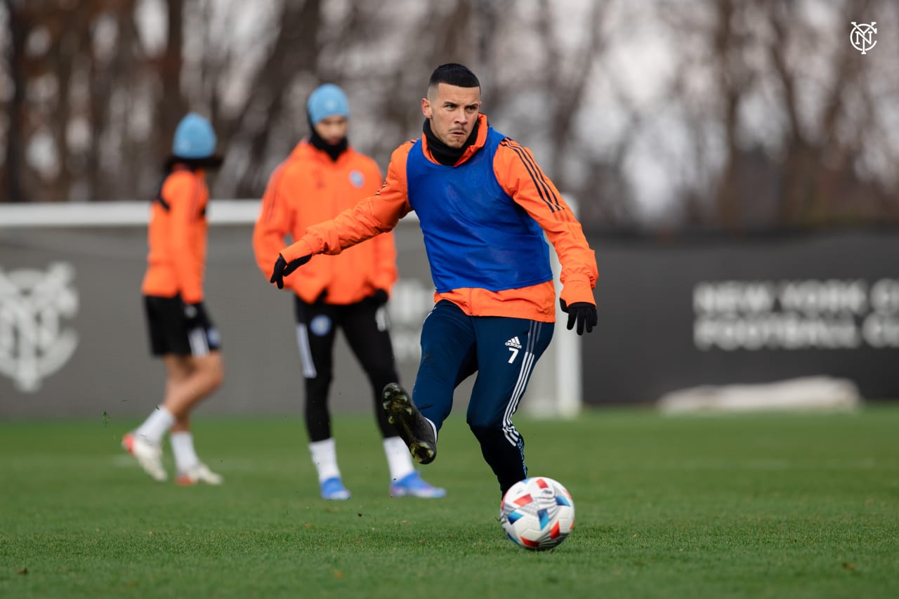 The Boys in Blue get one more training session in at home ahead of Tuesday’s Eastern Conference Semifinal (Photo by Katie Cahalin/New York City FC)