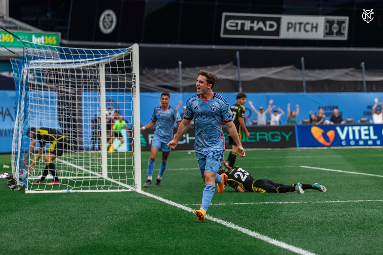 New York City Football Club secured a point against Columbus Crew on Saturday. The two sides played out a 1-1 draw at Yankee Stadium.