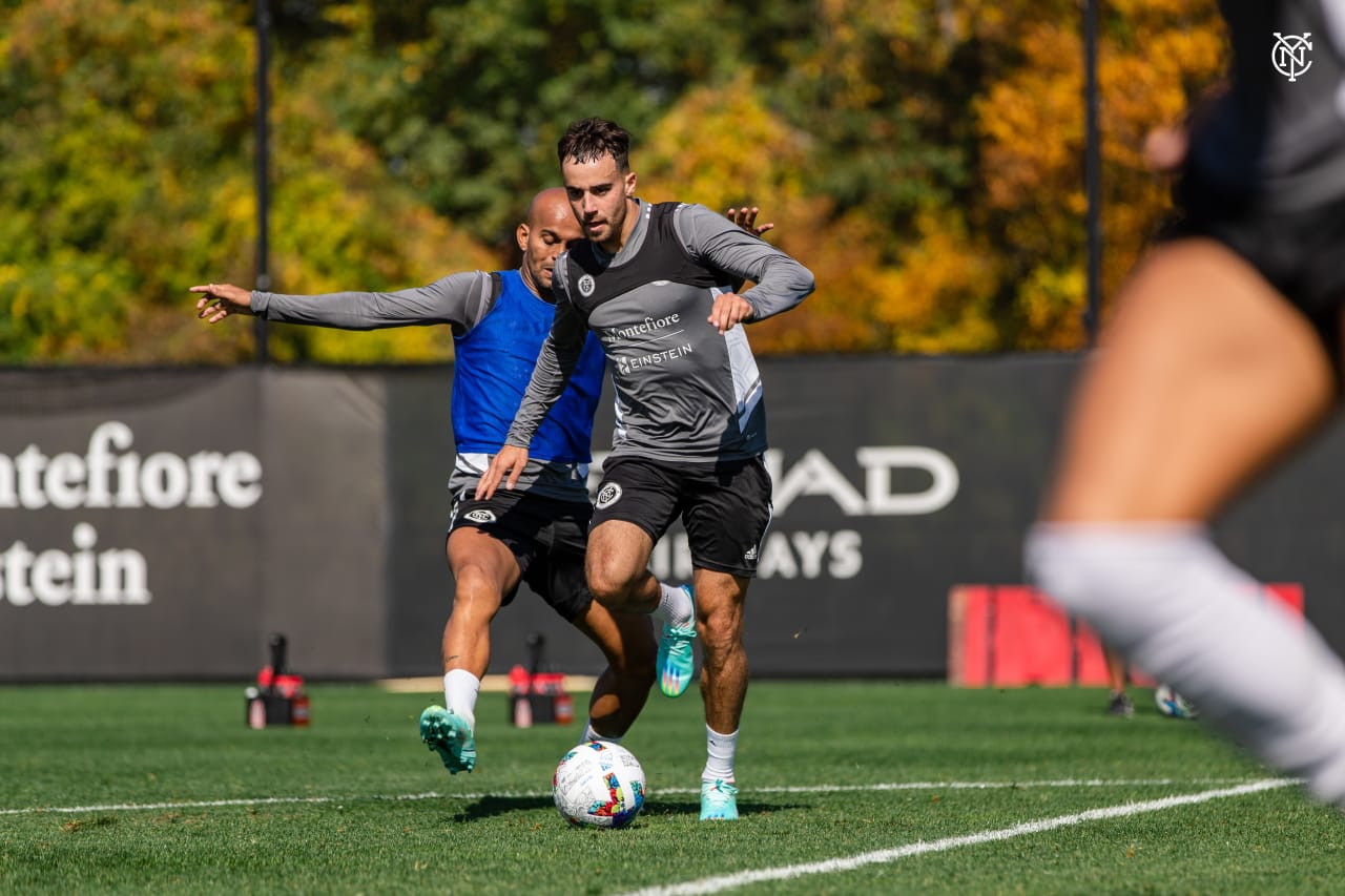 New York City Football Club continues preparations ahead of MLS Cup Playoffs. (Photo by Katie Cahalin/NYCFC)