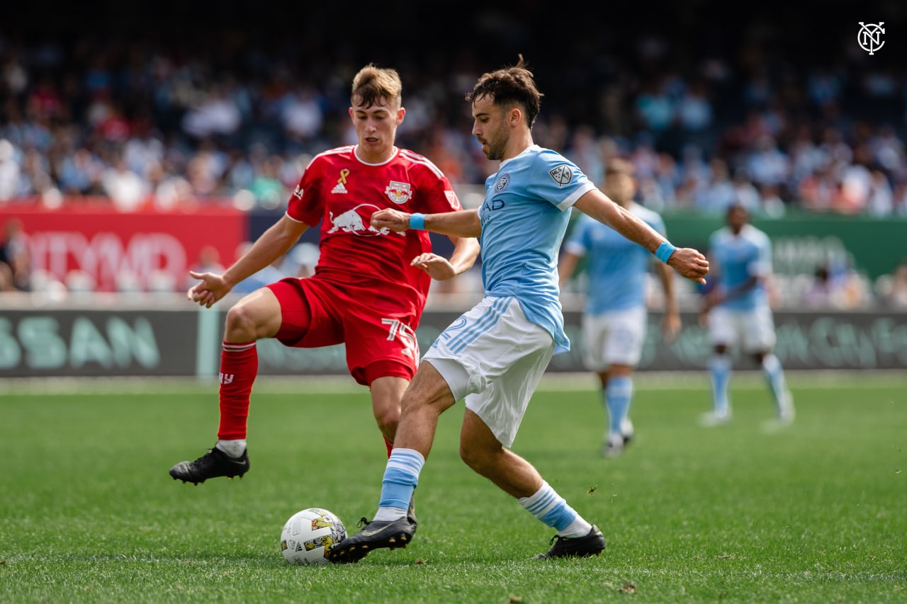 ew York City Football Club claimed a deserved win in the Hudson River Derby on Saturday at Yankee Stadium.