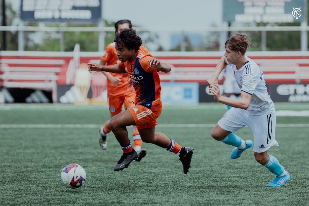 NYCFC’s U15s faced New England Revolution at Belson Stadium. (Photo by Brandon Hill/NYCFC)