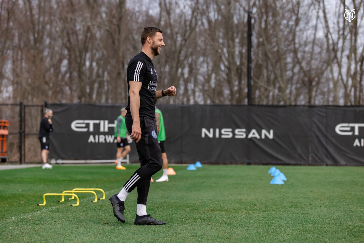New York City Football Club trains ahead of their return home this weekend to face Atlanta United.