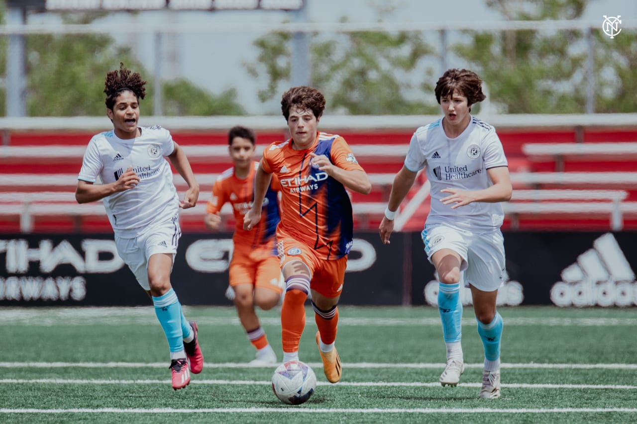 NYCFC’s U15s faced New England Revolution at Belson Stadium. (Photo by Brandon Hill/NYCFC)