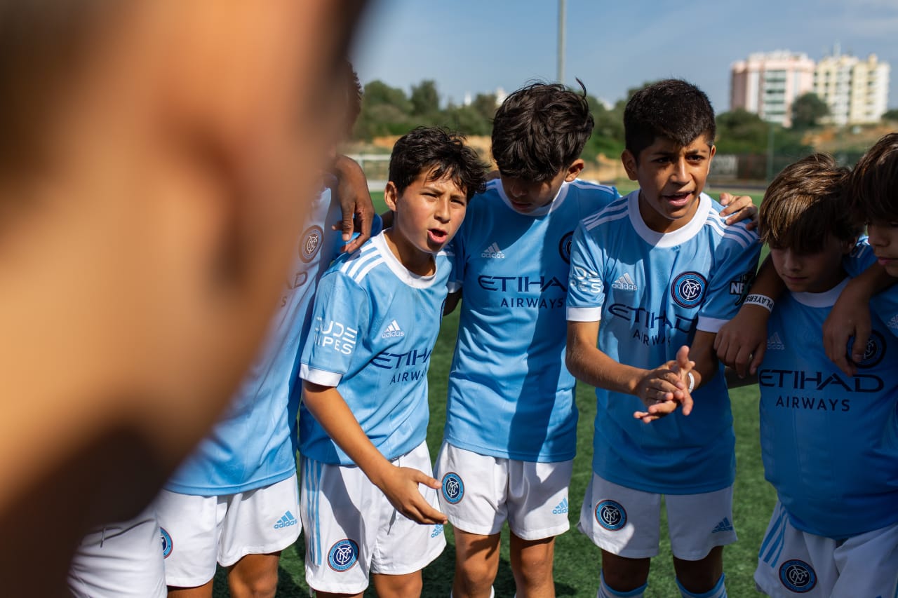 NYCFC’s U14 team traveled to Portugal earlier this week to compete in the Portimão International Cup, opening up tournament play on Friday against Juventus, Portimonense, and Dundee United.