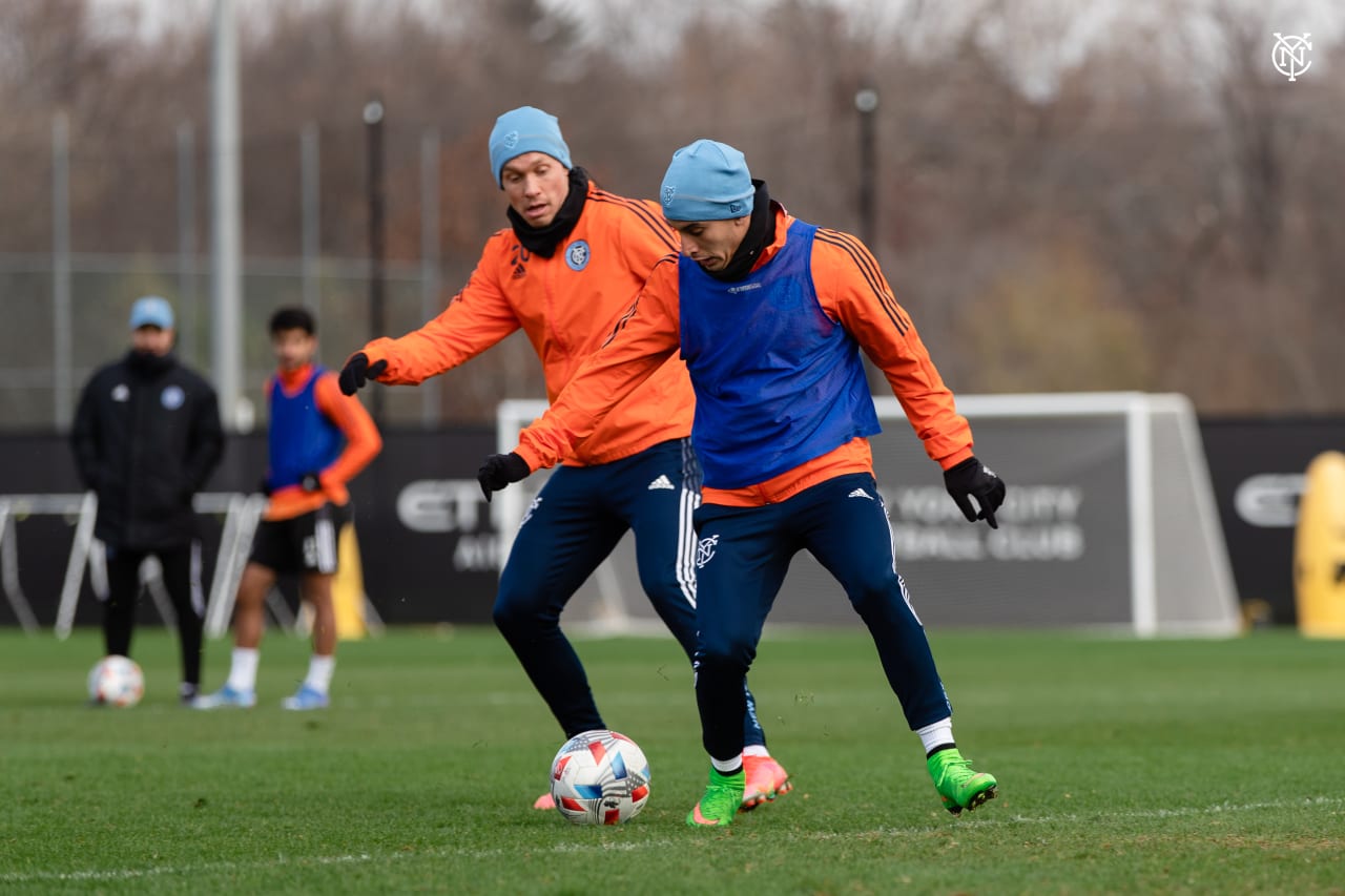 The Boys in Blue get one more training session in at home ahead of Tuesday’s Eastern Conference Semifinal (Photo by Katie Cahalin/New York City FC)