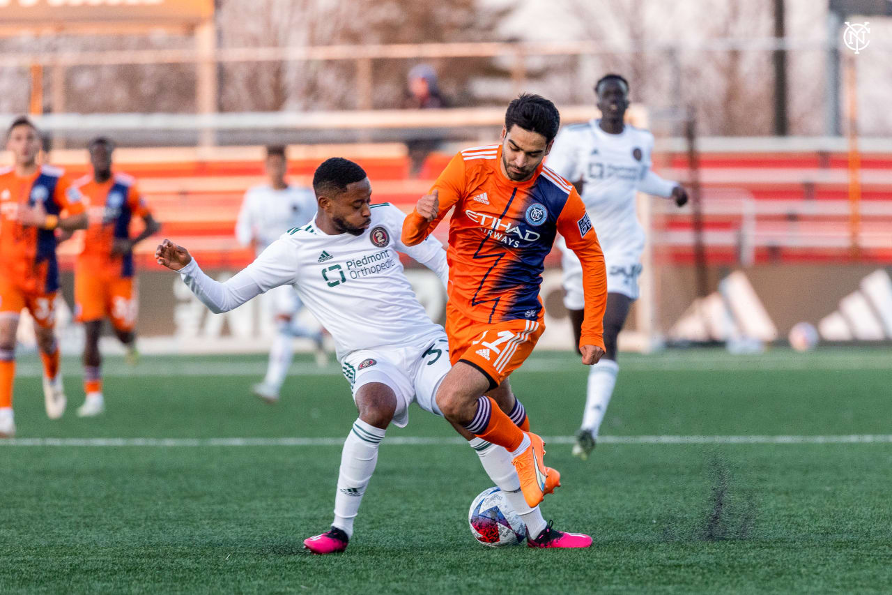 NYCFC II defeated Atlanta United 2 2-0 at Belson Stadium on the campus of St. John's University in Queens, NY