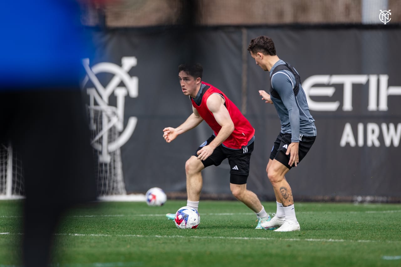 New York City Football Club trains ahead of their return home this weekend to face Atlanta United.