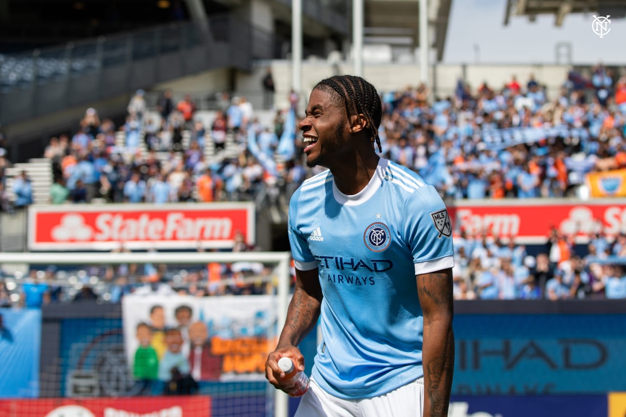 New York City Football Club returned to The Bronx on Sunday afternoon, taking all three points against the San Jose Earthquakes. (Photo by Katie Cahalin/NYCFC)