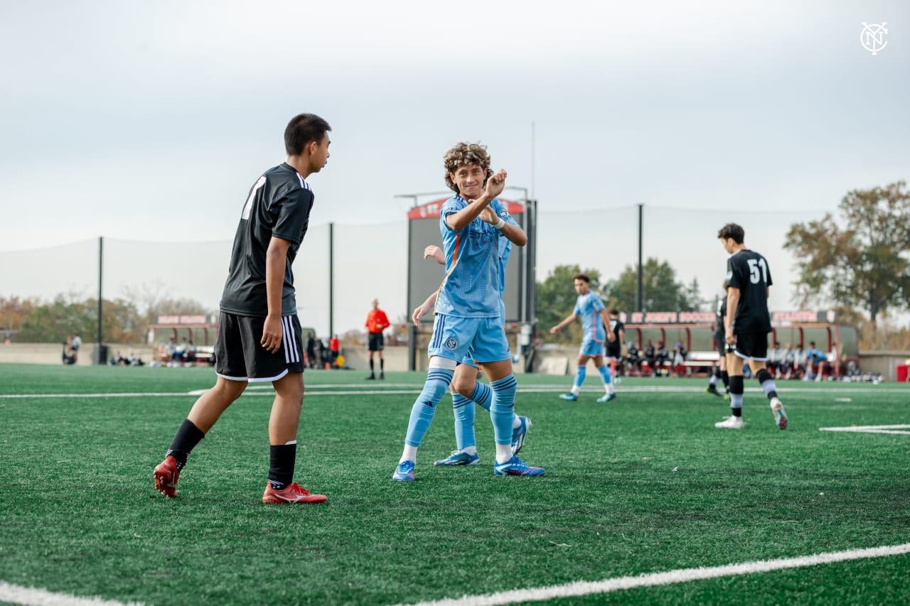NYCFC's U17 side took on Met Oval at St. John's University in Queens, New York