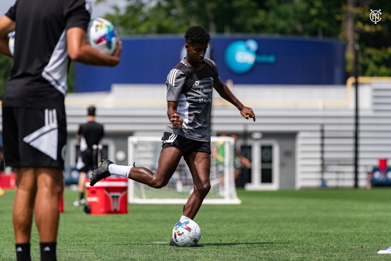New York City Football Clubs trains ahead of a trip to Montreal. (Photo by Katie Cahalin/NYCFC)